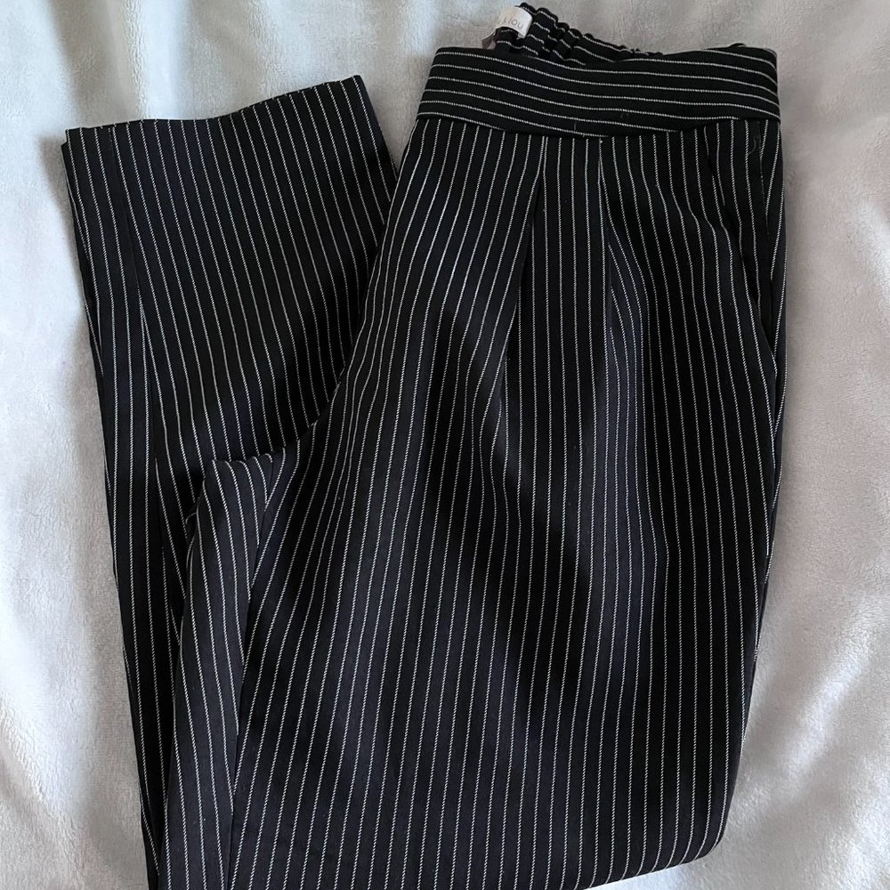 Monk & Lou pinstripe office trouser pants